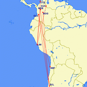 Red De Jetsmart hacia Colombia