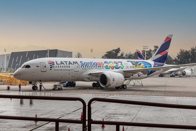 Grupo LATAM presentó su avión oficial de Juegos Panamericanos y Parapanamericanos Santiago 2023