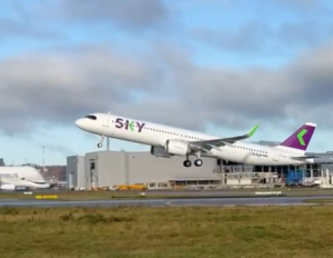 En camino el cuarto Airbus 321 de Sky