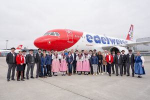 Edelweiss bautiza su nuevo airbus