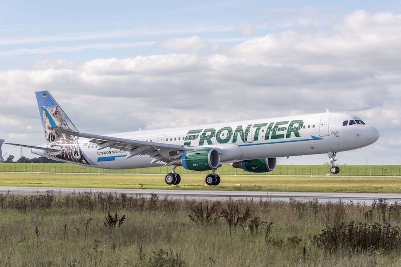 Frontier airlines solicita ruta internacional