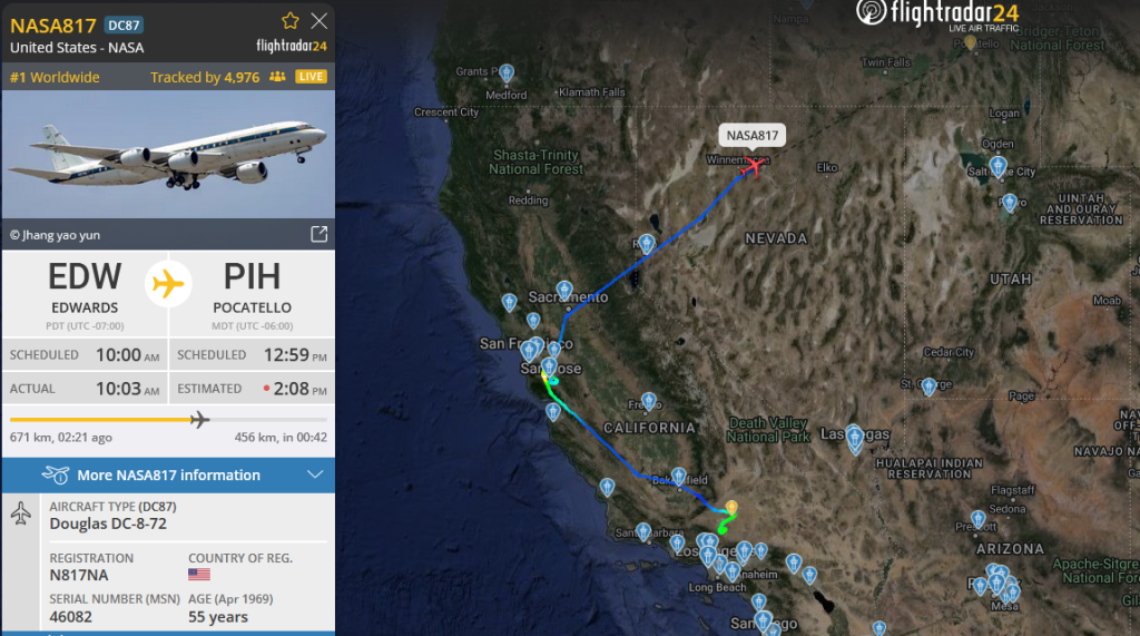 Creditos: Flightradar24