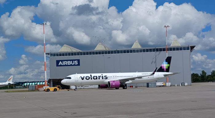 Volaris, la aerolínea de ultra bajo costo recibe un nuevo Airbus.