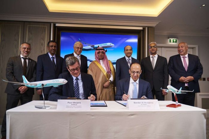 Flynas ha firmado un memorando de entendimiento (MoU) con Airbus para la adquisición de 75 aviones