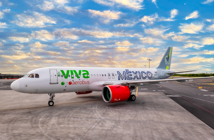 Viva Aerobus presenta la primer aeronave dedicada a la Selección Mexicana