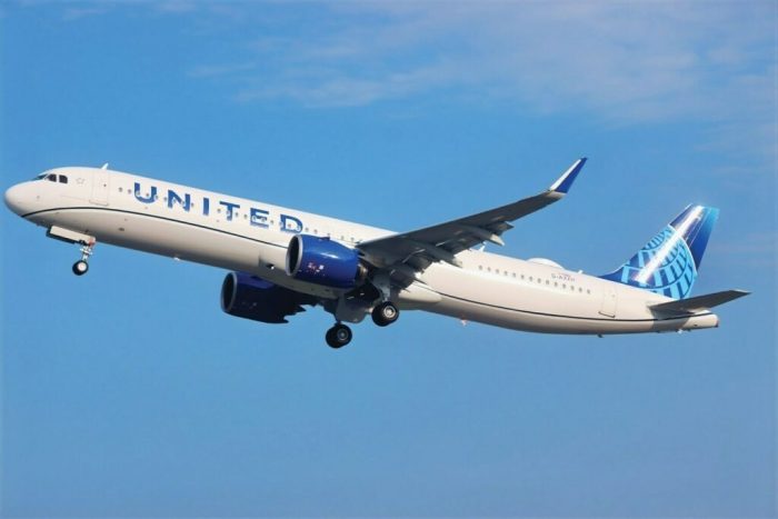 United Airlines ha informado un servicio limitado con el Airbus A321