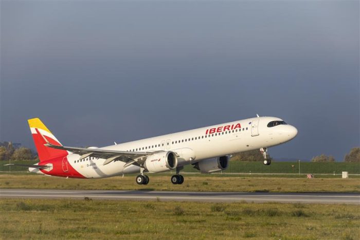 Iberia adiciona frecuencias internacional con el Airbus 321XLR