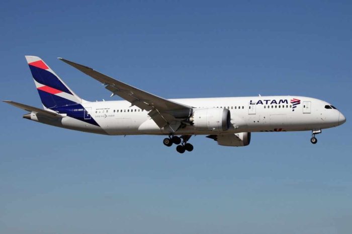 Latam Airlines finaliza triangulación internacional desde la próxima semana