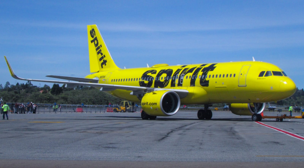 Sprit Airlines suspende ruta en Colombia