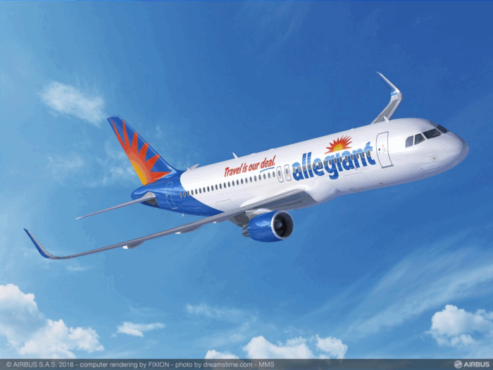 Allegiant Air anuncia siete nuevas rutas sin escalas desde noviembre