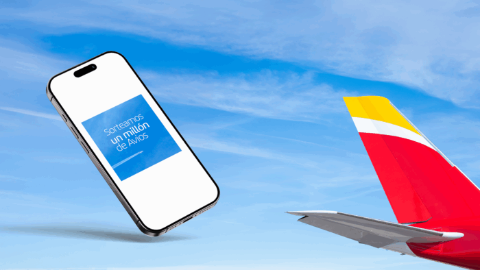 Iberia celebra su millón de seguidores en Instagram con un sorteo de un millón de Avios
