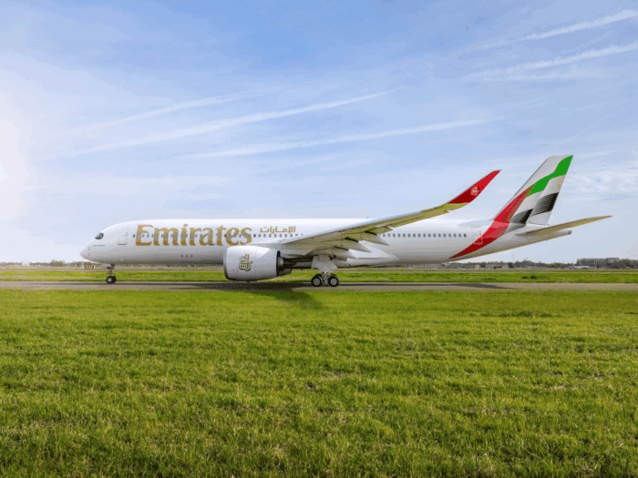 Emirates estrenará su Airbus A350 en Canadá desde febrero de 2026