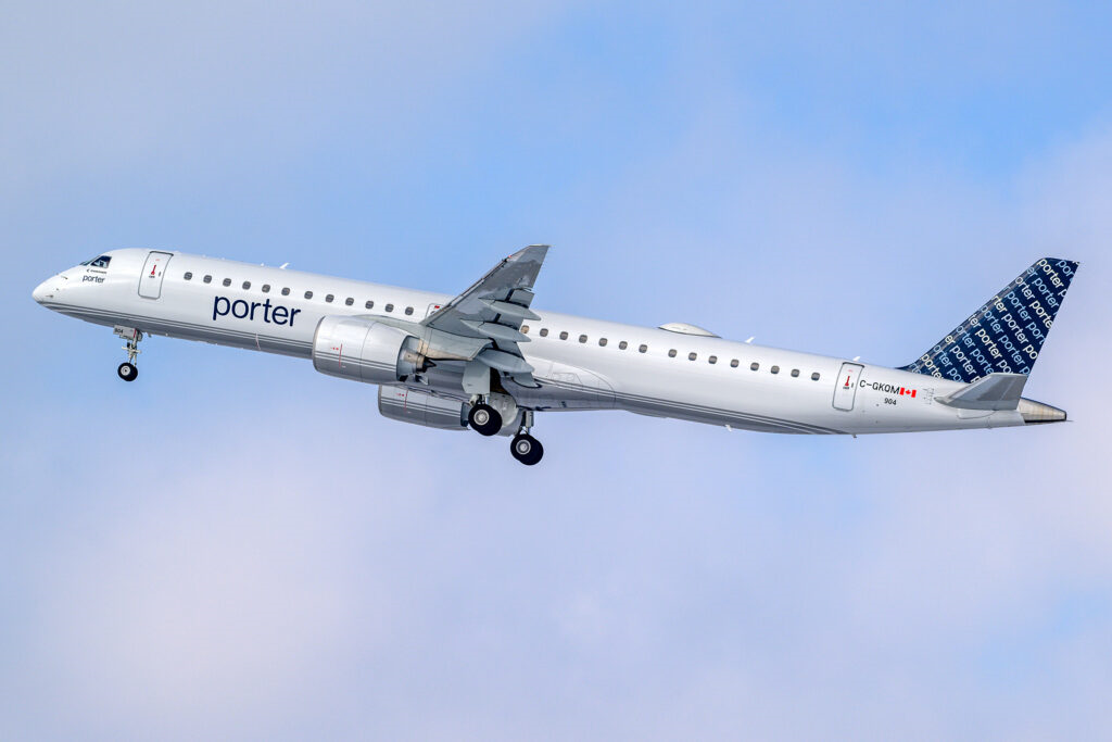 Porter Airlines inicia operaciones en nueva ruta internacional