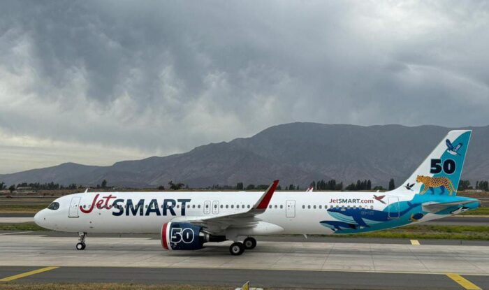 JetSMART suma un nuevo avión a su flota en Argentina