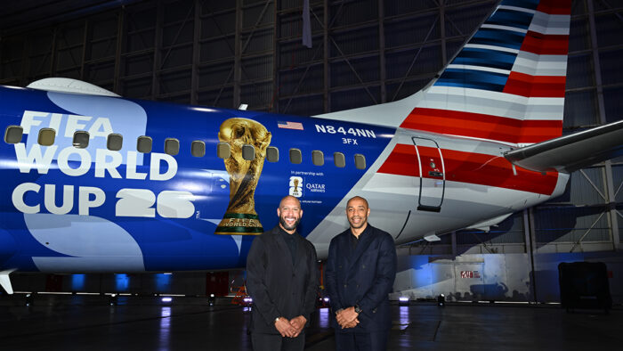 American Airlines celebra el Mundial 2026 con un avión temático