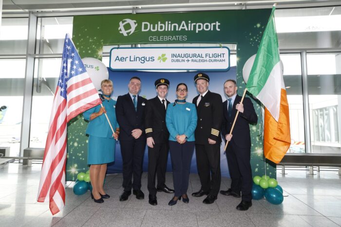 Aer Lingus inaugura ruta Dublín–Raleigh-Durham y refuerza su red transatlántica