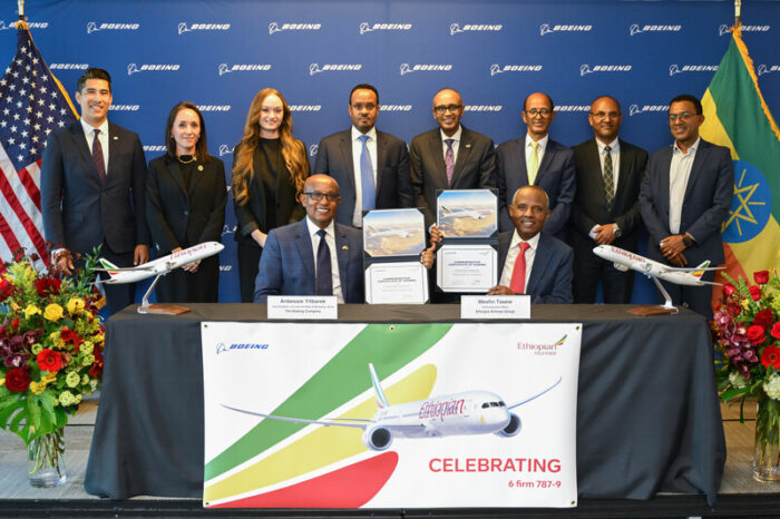 Ethiopian Airlines confirms order for six Boeing 787-9 Dreamliner to support global expansion