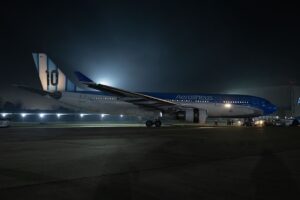 Aerolíneas Argentinas trasladó a la Selección Nacional en “El Avión Más Argentino del Mundo” rumbo a Kansas