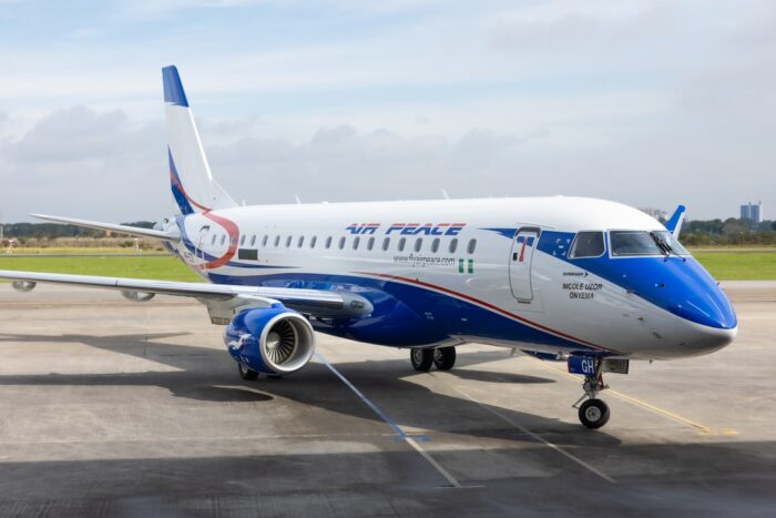 Air Peace incorpora su primer Embraer E175 para fortalecer la conectividad en Nigeria y África Occidental