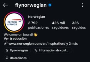 British Airways y Norwegian protagonizaron una apuesta en redes sociales por el Mundial 2026
