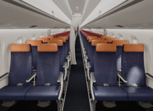 LATAM revela la cabina de sus nuevos Embraer E195-E2 para Brasil