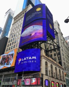 LATAM Airlines llega a Times Square y conquista Nueva York