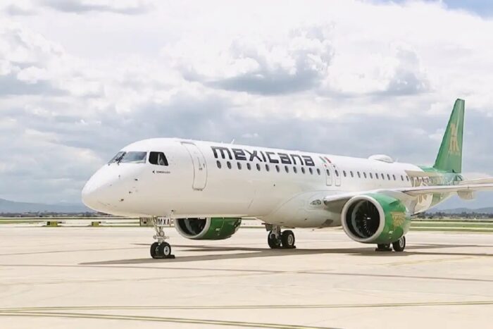 Mexicana incorpora su noveno Embraer E190-E2 y amplía su capacidad un 11%