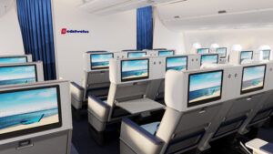 Edelweiss estrenará su nueva cabina en los Airbus A350 desde junio de 2027