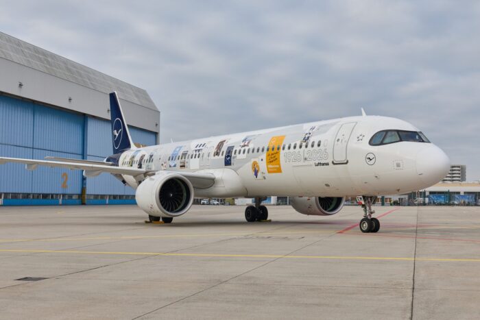 Lufthansa completa el diseño especial de su Airbus A321neo por el centenario de la compañía