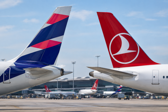 LATAM y Turkish Airlines amplían su acuerdo de código compartido en Colombia