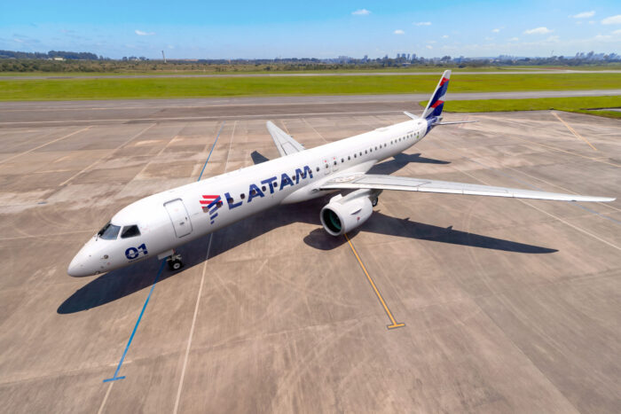 LATAM Brasil inicia la entrega de su primer Embraer E195-E2